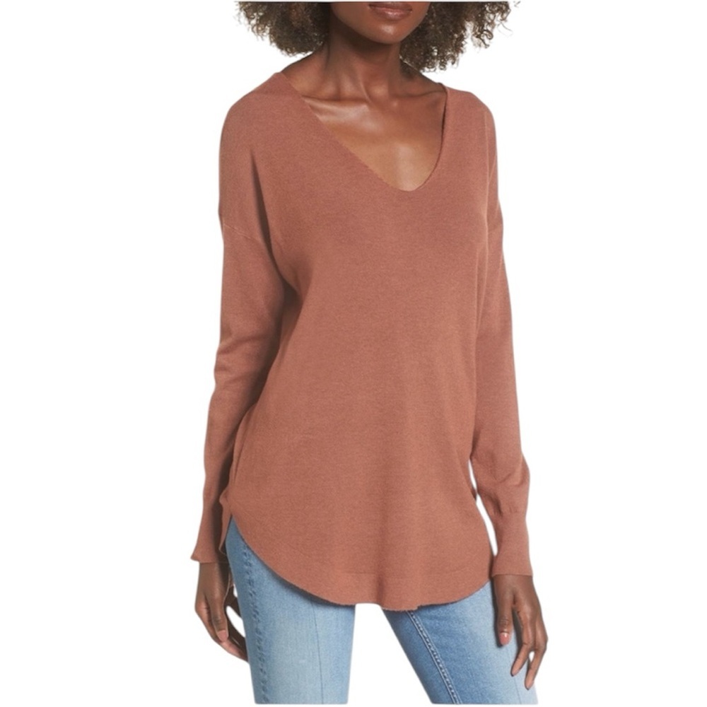 • Dreamers by Debut • Laced Up V-Back Sweater